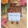 Brown, gold and pink chunky glitter 12mm dangles