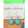 Blue spiderweb 12mm dangles