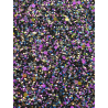 Purple, black and royal blue chunky glitter 6mm