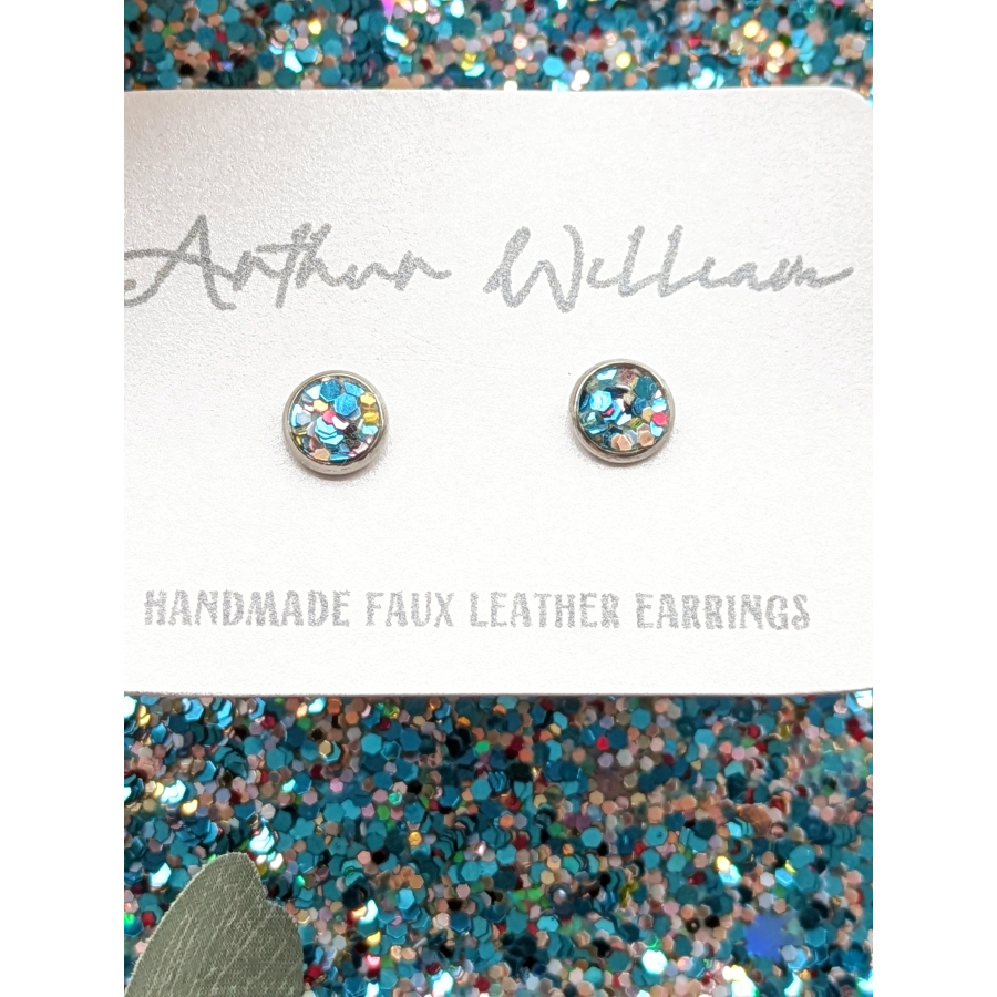 Light blue, silver and gold chunky glitter 6mm