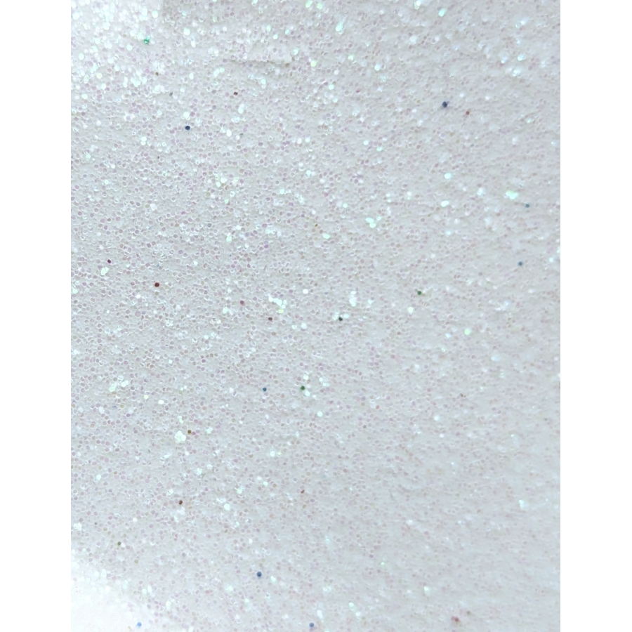 White fine glitter 6mm