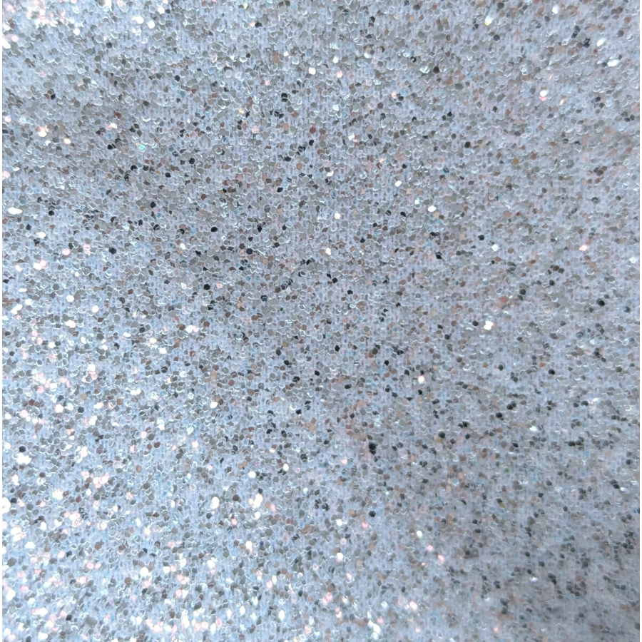 White, pink and silver fine glitter 6mm