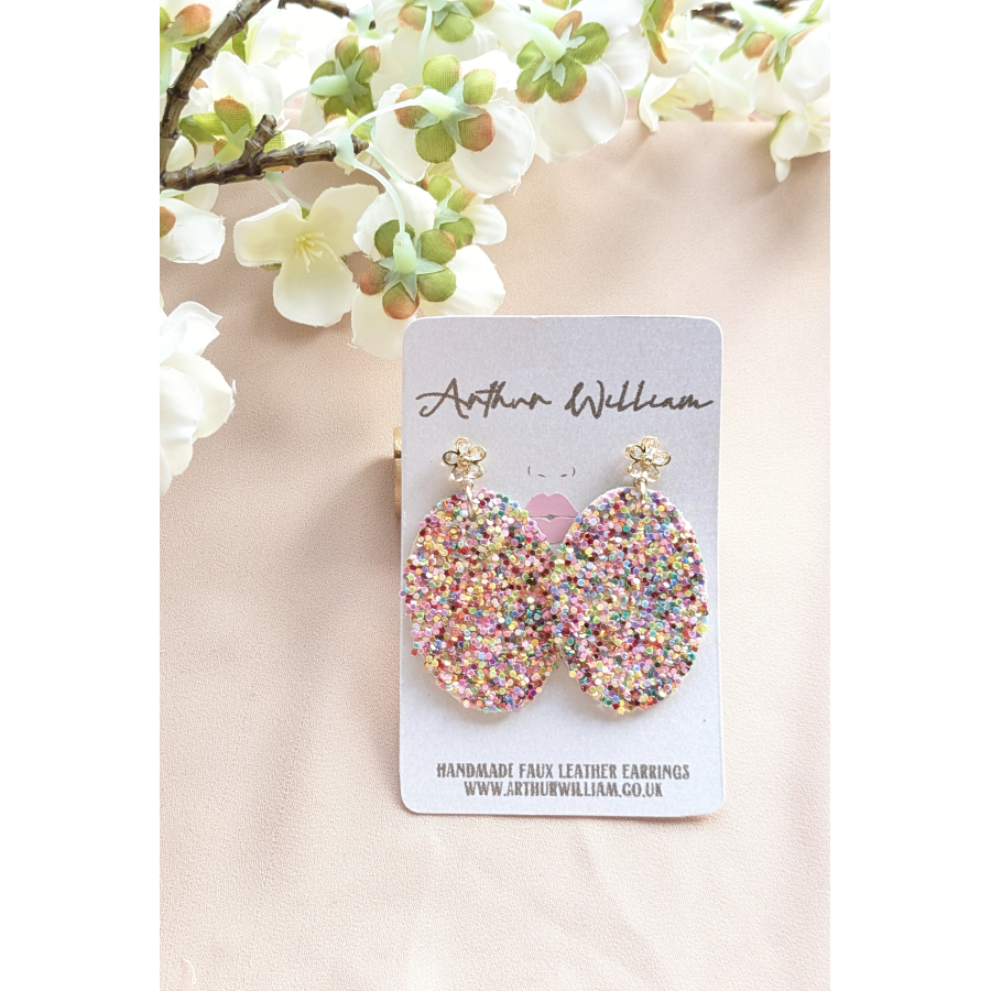 Light tuti fruit oval mini dangles