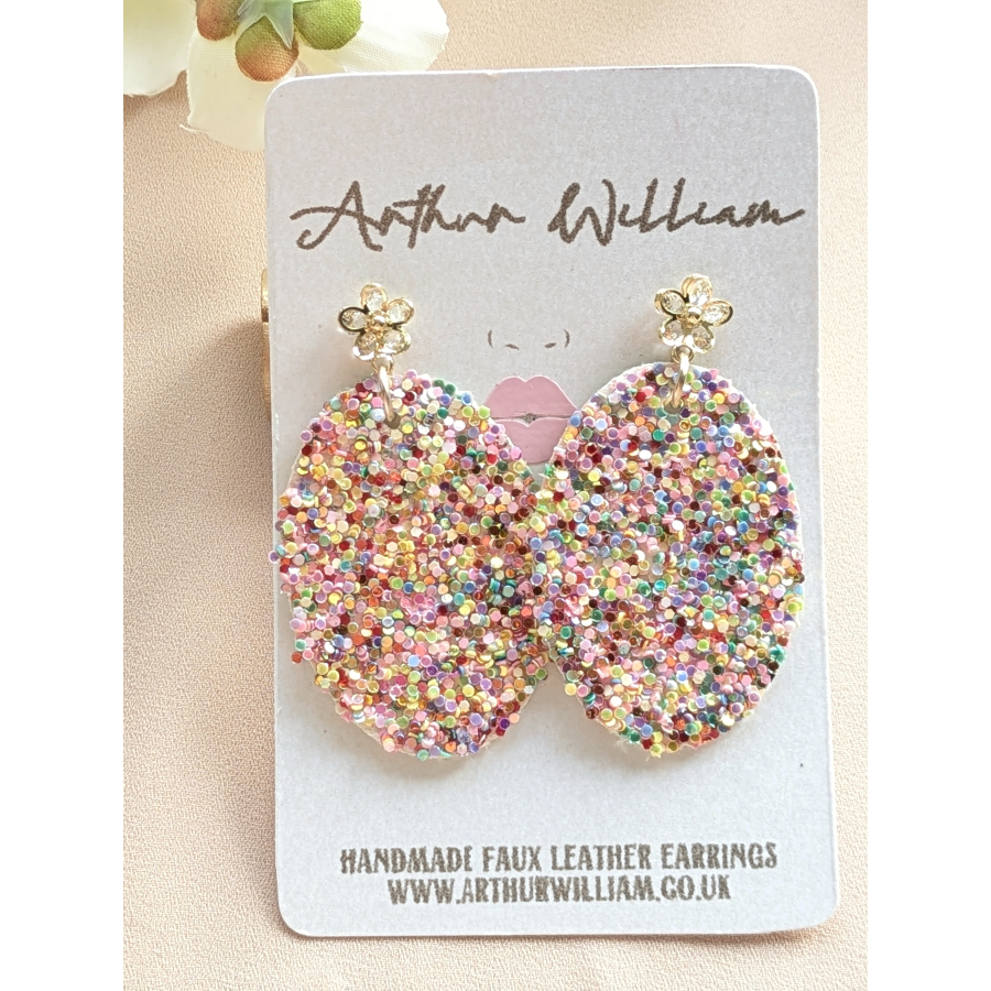 Light tuti fruit oval mini dangles