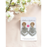 Green cutout mini dangles