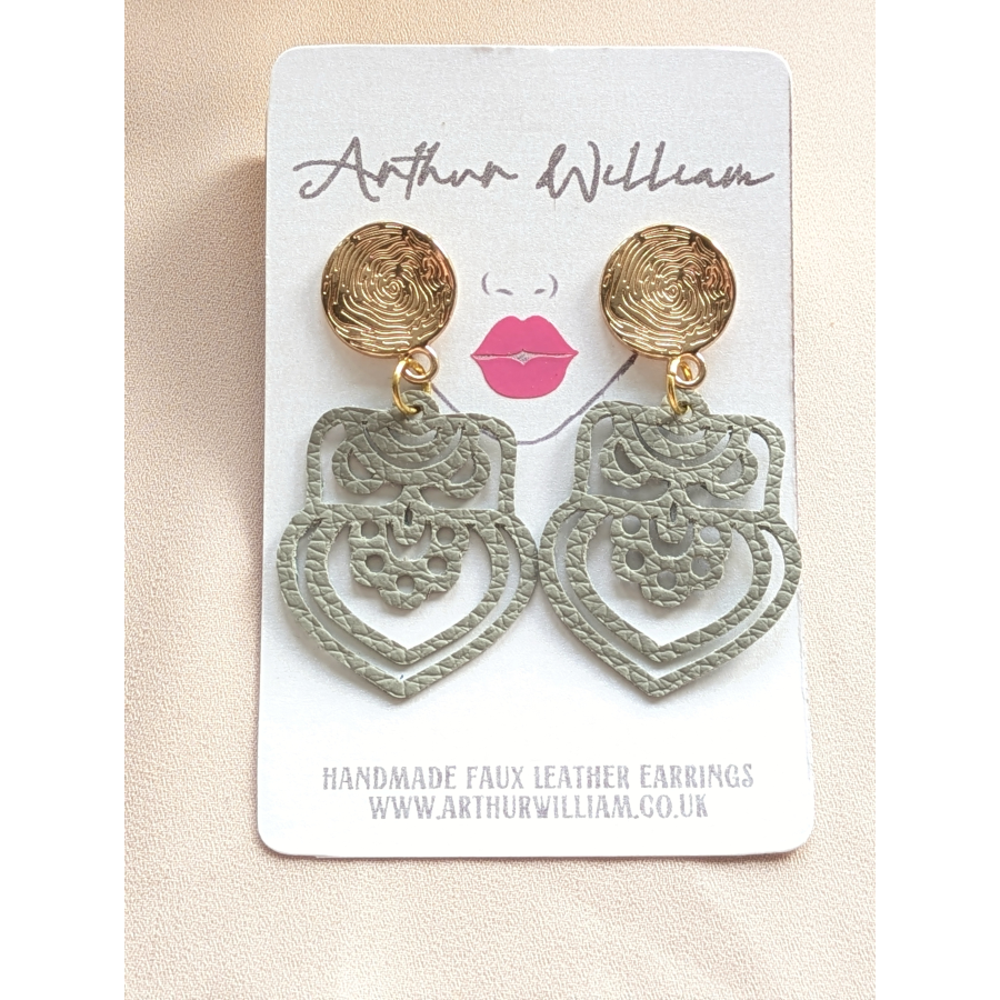 Green cutout mini dangles