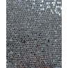 Black patterned glitter 6mm studs