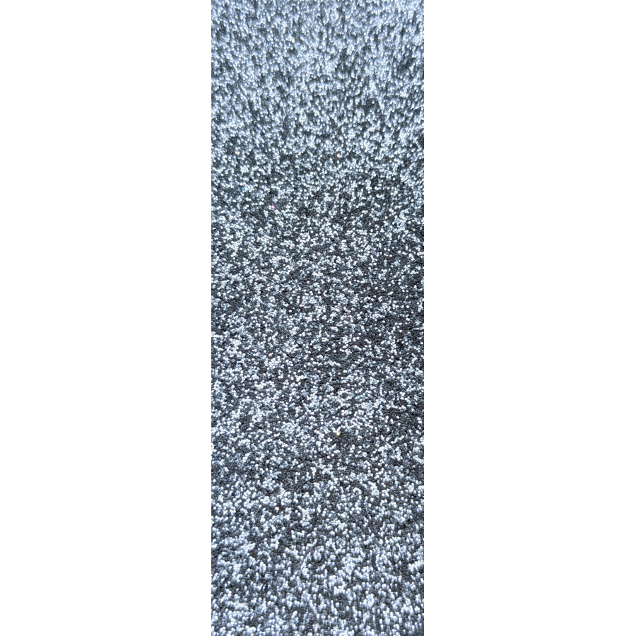 Black fine glitter 6mm studs
