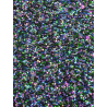 Black, green, blue and purple chunky glitter 6mm stud